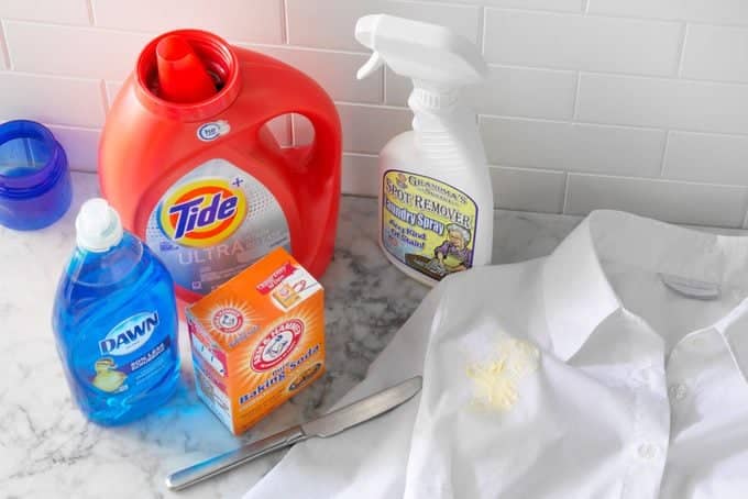 How to get Butter Out of Clothes Quickly: A dishwashing liquid