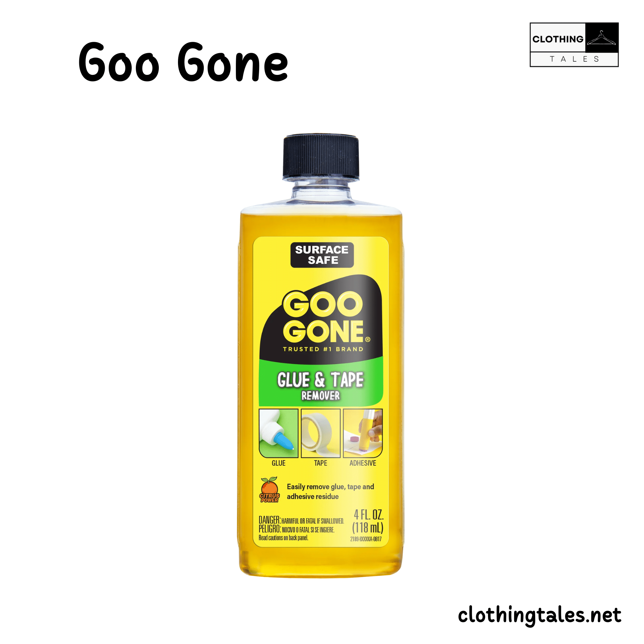 Goo Gone isolated on a white background