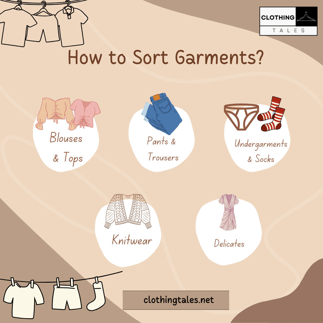 How to Sort Garments Infographic