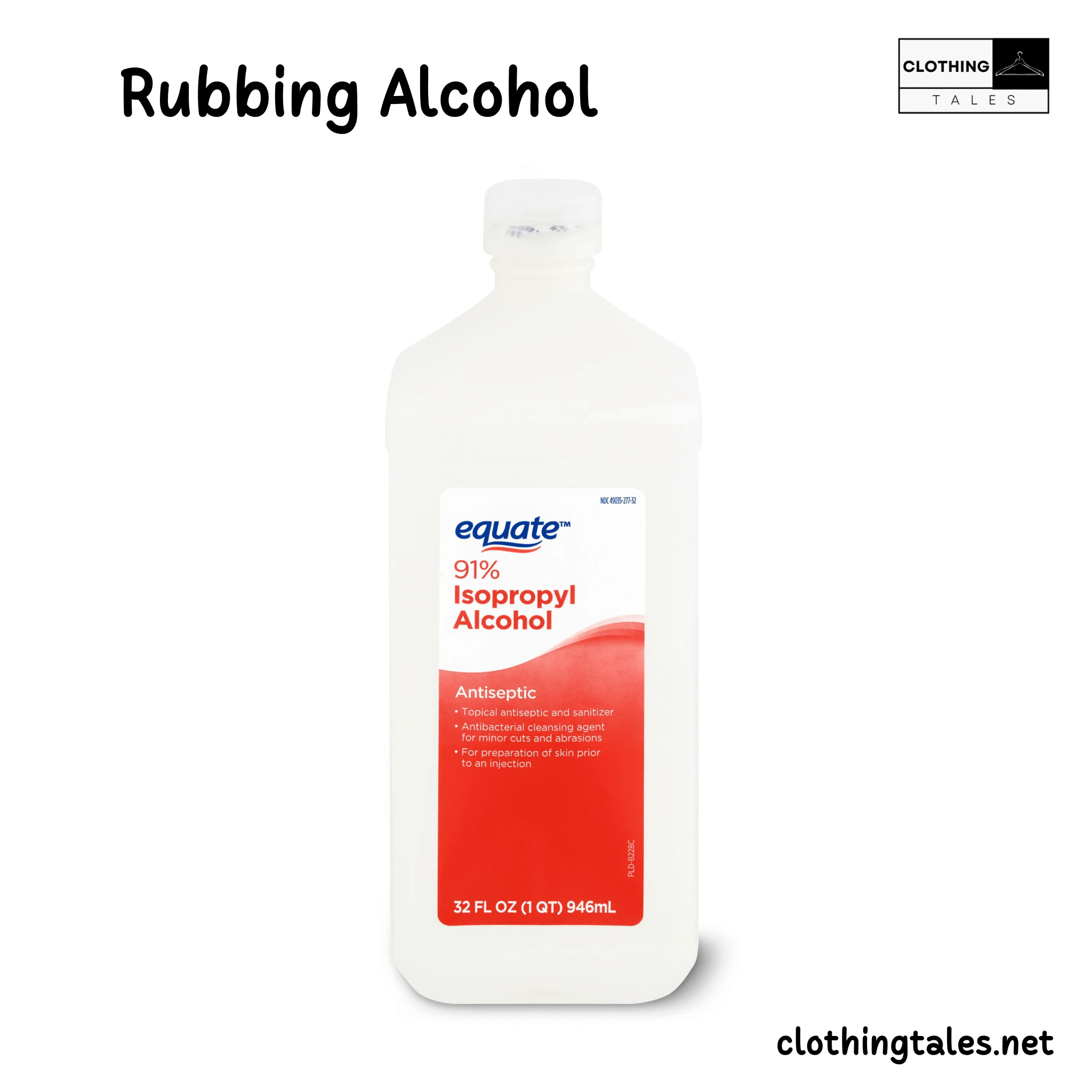 Rubbing Alcohol isolated on a white background