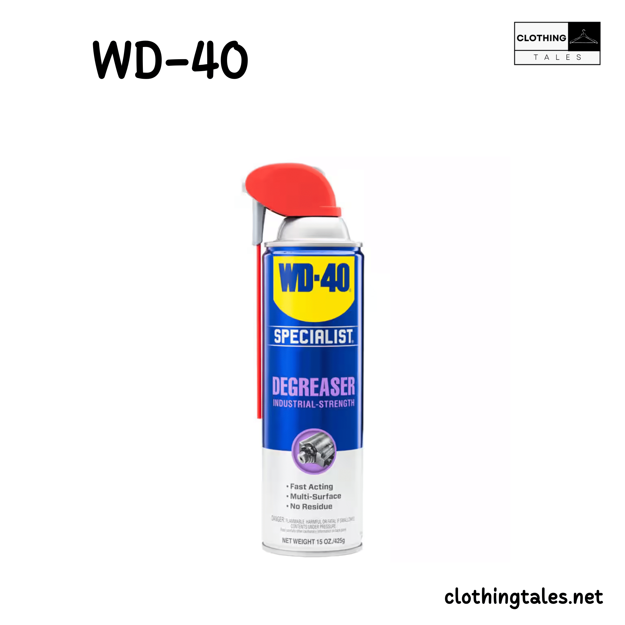 WD 40 isolated on a white background