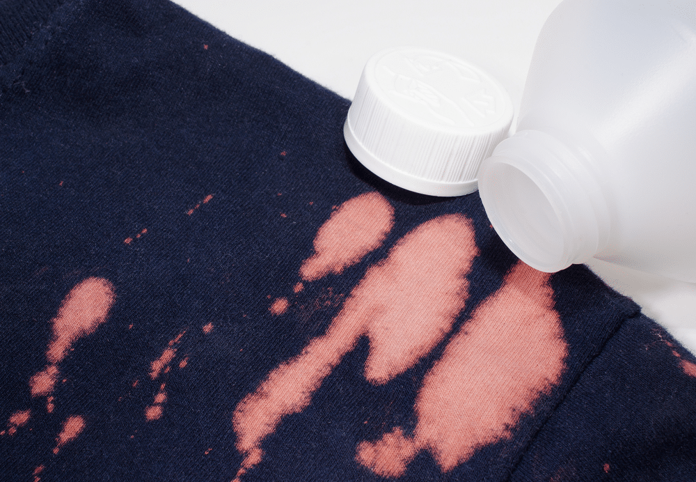 bleach stains on clothes