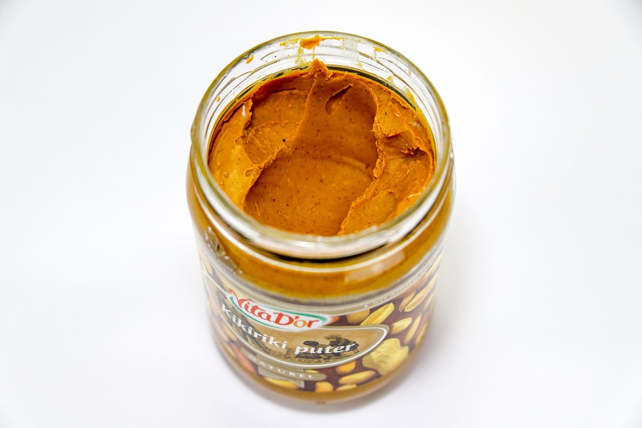 peanut butter in a small jar