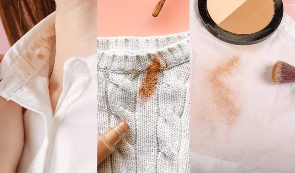 makeup stains on the different fabrics