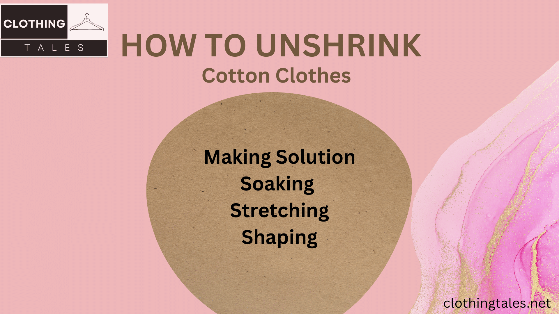 method to unshrink cotton clothes