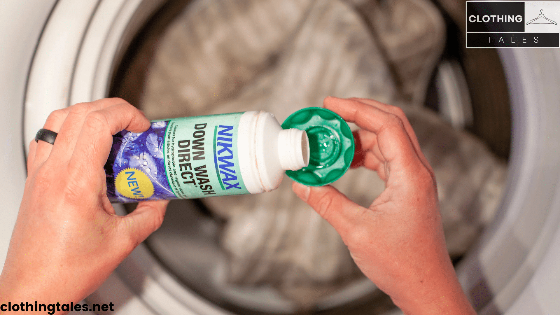 a lady putting cloth cleaner into a bucket