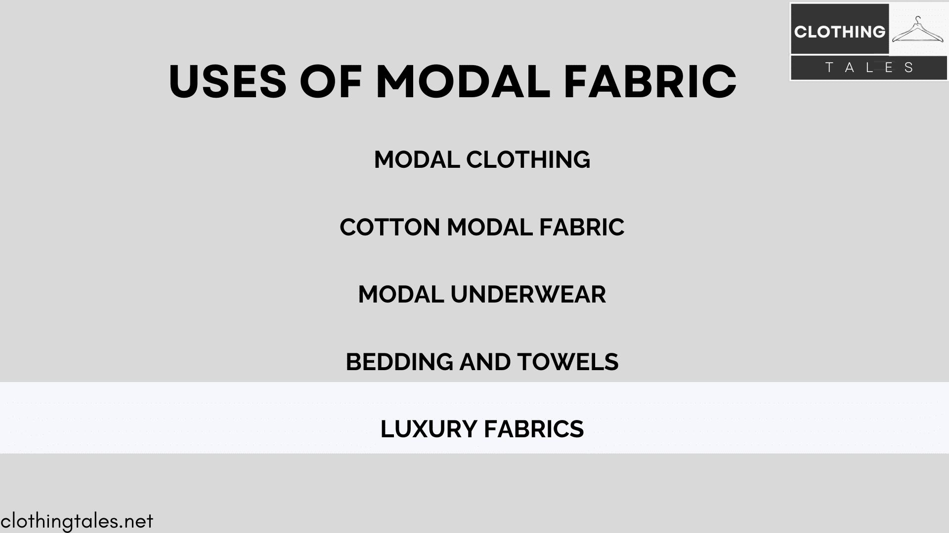 use of modal fabric